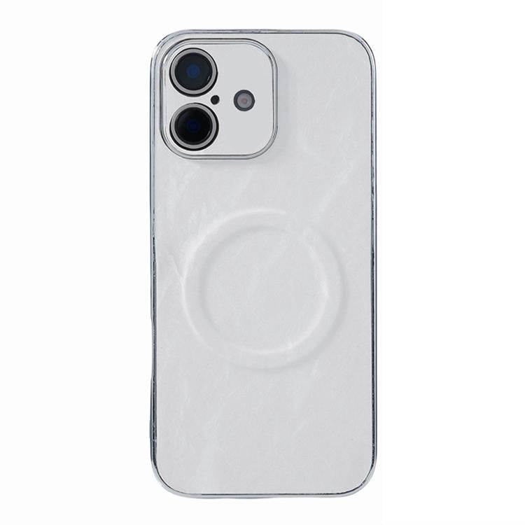 Electroplating PC Snow Bark Texture MagSafe Phone Case
