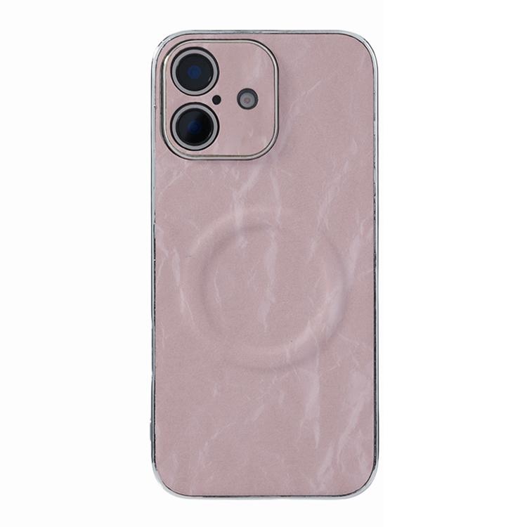 Electroplating PC Snow Bark Texture MagSafe Phone Case
