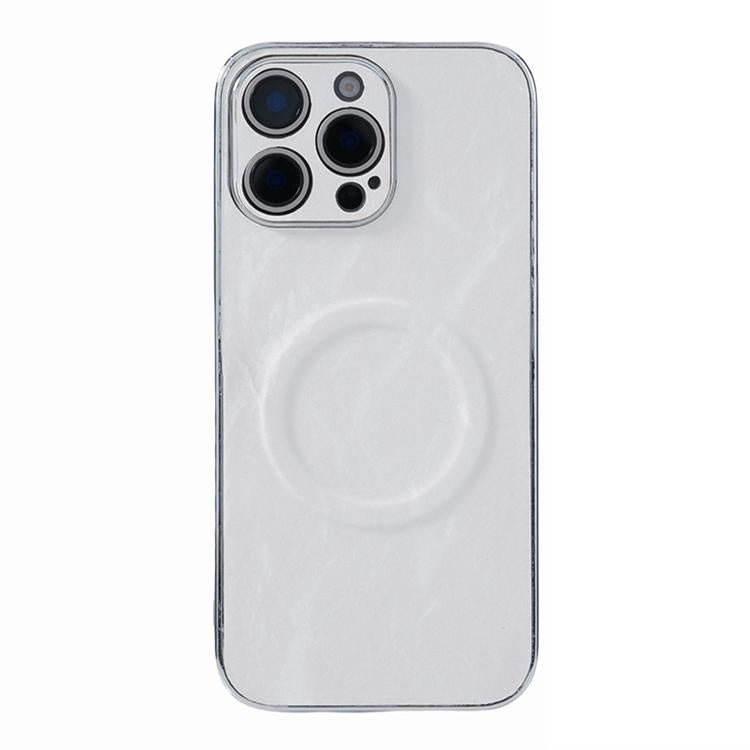 Electroplating PC Snow Bark Texture MagSafe Phone Case, For iPhone 14 Pro Max, For iPhone 13 Pro Max, For iPhone 13 Pro, For iPhone 13