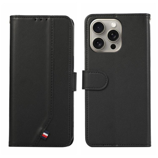 ABEEL Delicate Texture Splicing RFID Leather Phone Case, For iPhone 15 Pro Max, For iPhone 15 Pro, For iPhone 15 Plus, For iPhone 15