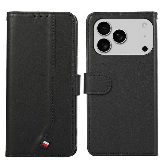 ABEEL Delicate Texture Splicing RFID Leather Phone Case, For iPhone 17 Pro Max, For iPhone 17 Pro, For iPhone 17, For iPhone 17 Air