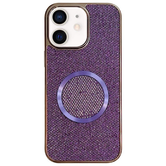 Electroplating PC Glitter Grain MagSafe Phone Case, For iPhone 11, For iPhone 11 Pro