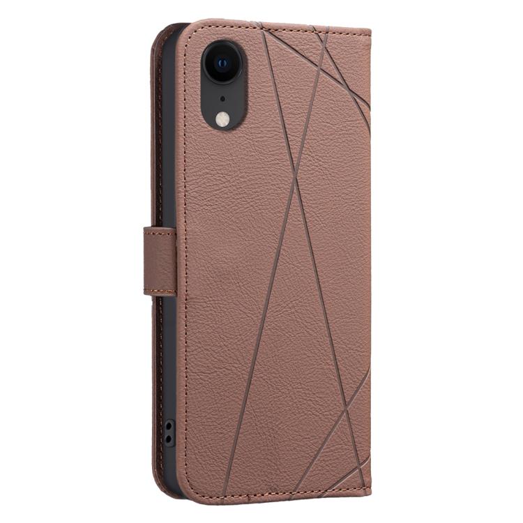 Geometric Pattern RFID Leather Phone Case