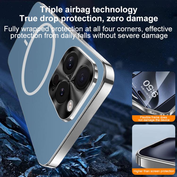 Metal Mens Acrylic PC Thin Circle MagSafe Phone Case