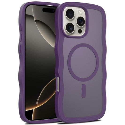 Skin Feel Wave Texture MagSafe Phone Case