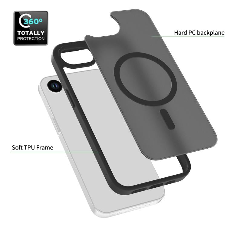 Skin Feel TPU Hybrid PC MagSafe Phone Case, For iPhone 16e, For iPhone 16 Pro Max, For iPhone 16 Pro, For iPhone 16 Plus, For iPhone 16, For iPhone 13 / 14