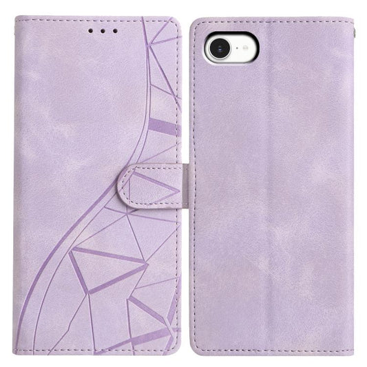 Triangles Embossed Leather Phone Case