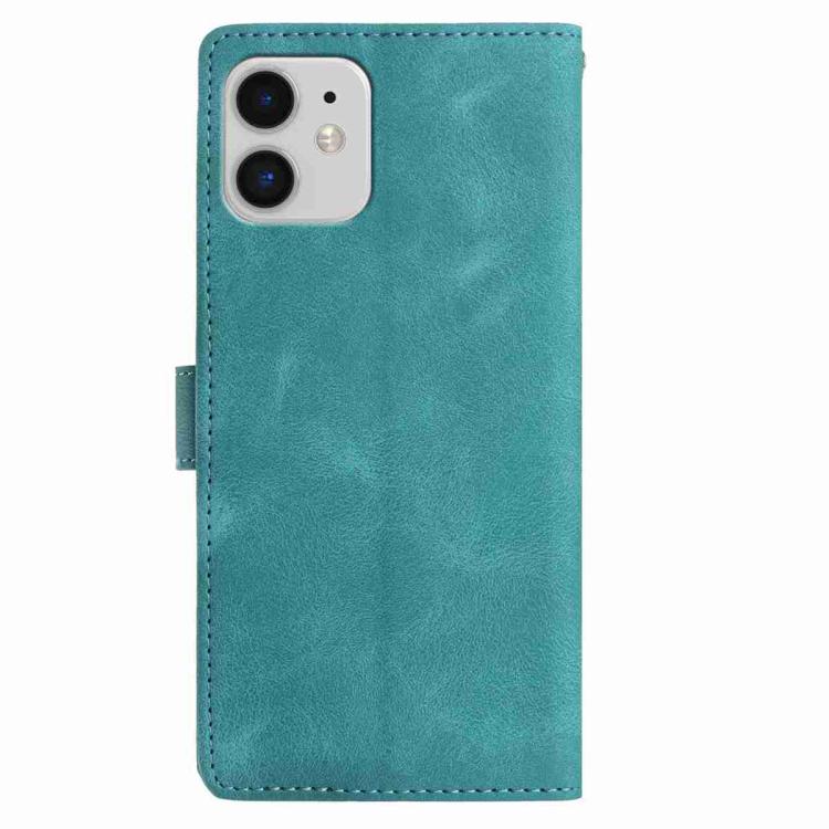 Skin Feel Embossed Feather Leather Phone Case