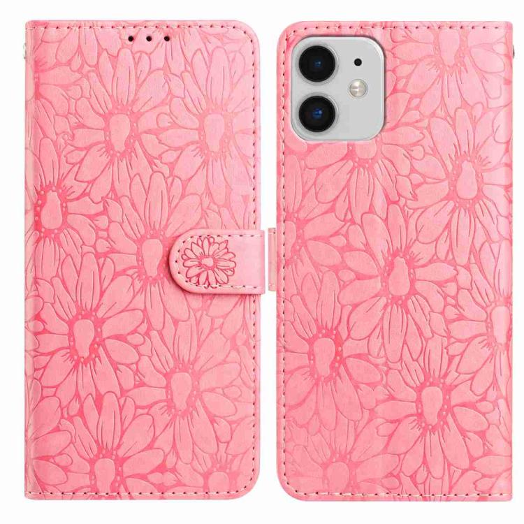 Daisy Embossed Leather Phone Case