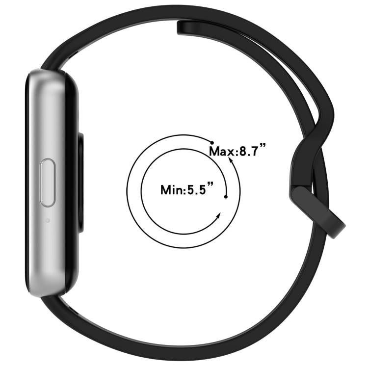 xDfind Solid Color Colorful Buckle Silicone Watch Band