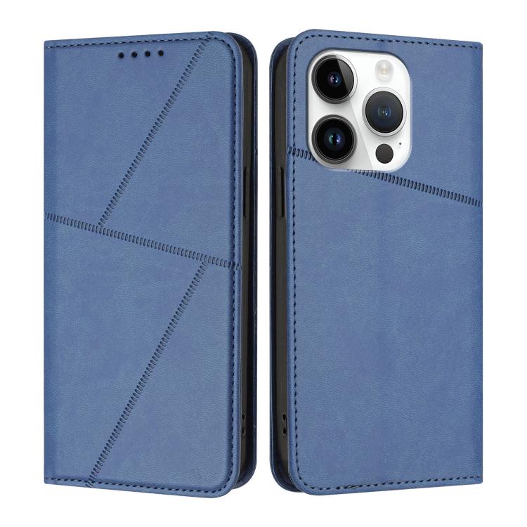 Strong Magnetic Frosted Flip Leather Phone Case, For iPhone 15 Pro Max, For iPhone 15 Pro, For iPhone 15 Plus