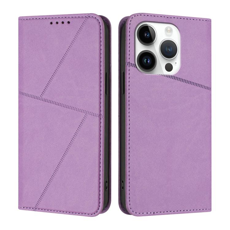 Strong Magnetic Frosted Flip Leather Phone Case, For iPhone 15 Pro Max, For iPhone 15 Pro, For iPhone 15 Plus