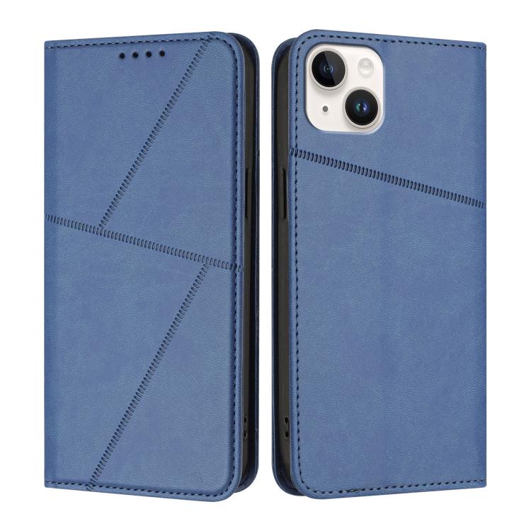 Strong Magnetic Frosted Flip Leather Phone Case, For iPhone 15 Pro Max, For iPhone 15 Pro, For iPhone 15 Plus