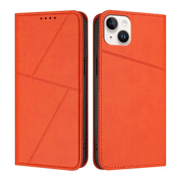 Strong Magnetic Frosted Flip Leather Phone Case, For iPhone 15 Pro Max, For iPhone 15 Pro, For iPhone 15 Plus