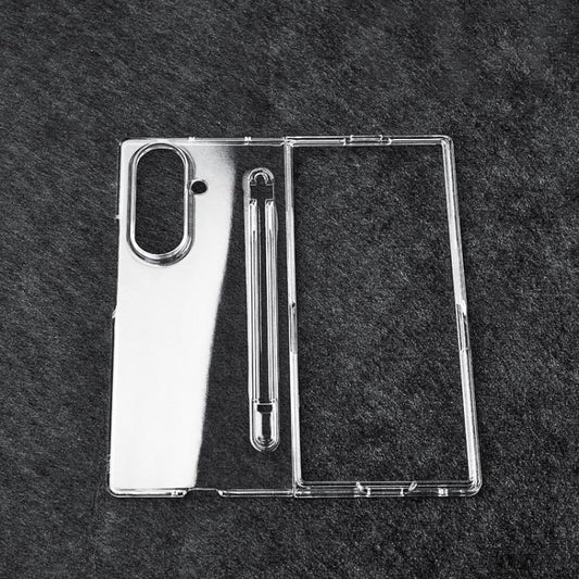 Transparent Two-stage PC Phone Case with Pen Slot