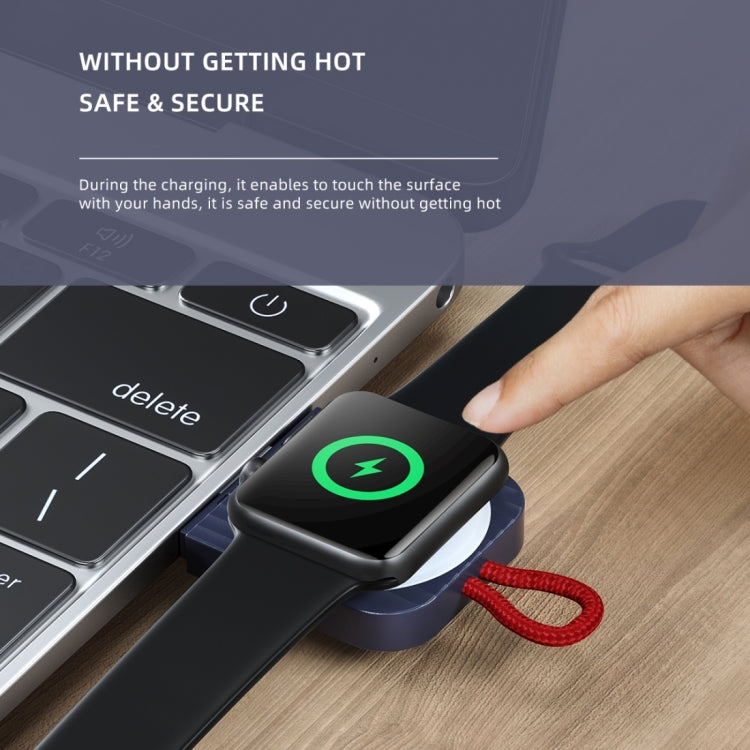 ROCK W26 Portable Magnetic Wireless Charger for Apple Watch Type-C interface