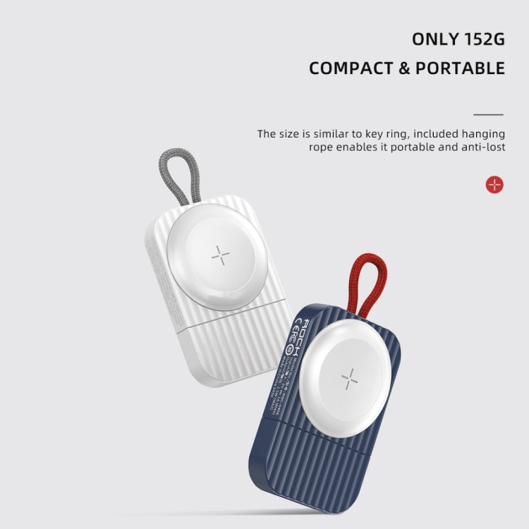 ROCK W26 Portable Magnetic Wireless Charger for Apple Watch Type-C interface