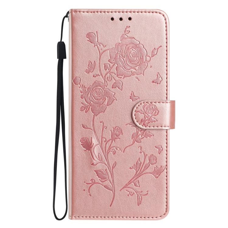 Rose Flower Embossing Pattern Leather Phone Case, For iPhone 17, For iPhone 17 Air