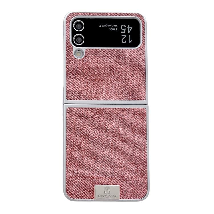 Silver Frame Denim PU + PC Phone Case