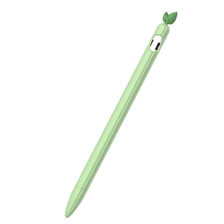 Contrasting Color Mint Leaf Silicone Non-slip Protective Cover, For Apple Pencil 1, For Apple Pencil 2