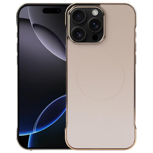 Electroplating Frameless Frosted Anti-Glare PC MagSafe Phone Case, For iPhone 16 Pro, For iPhone 16 Plus, For iPhone 16, For iPhone 15 Pro Max, For iPhone 15 Pro, For iPhone 15 Plus / 14 Plus