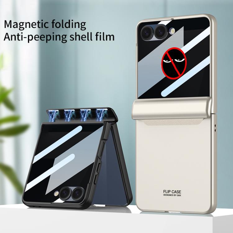 GKK Integrated Privacy Film Magnetic Full Coverage Flip Phone Case