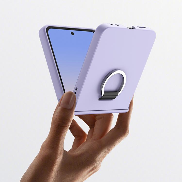 Three Parts PC Skin Feel Shockproof Phone Case with Ring