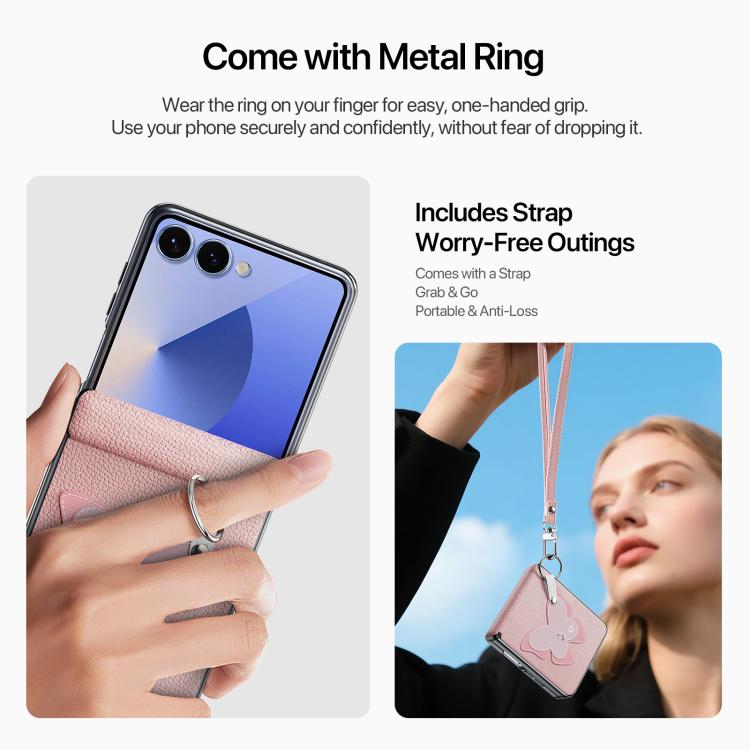 DUX DUCIS LUVY Series Folding Phone Case with Finger Ring Buckle