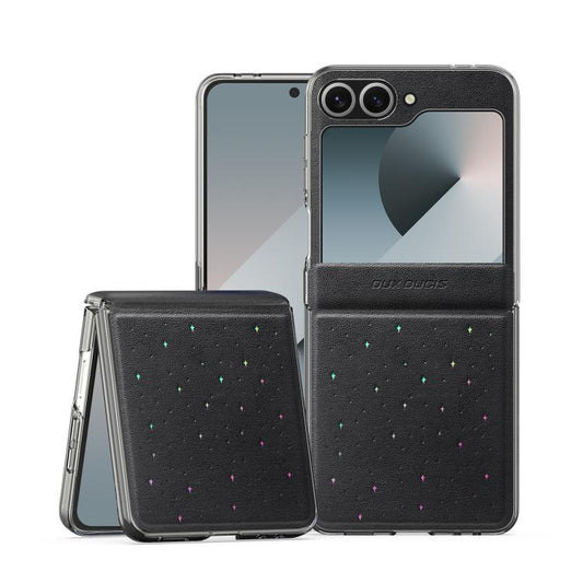 DUX DUCIS STEX Series Star Pattern Leather Folding Phone Case