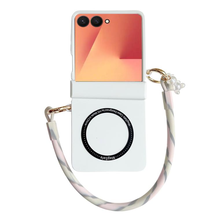 Integrated Hinge Side Buckle MagSafe Skin Feel PC Phone Case with Strap