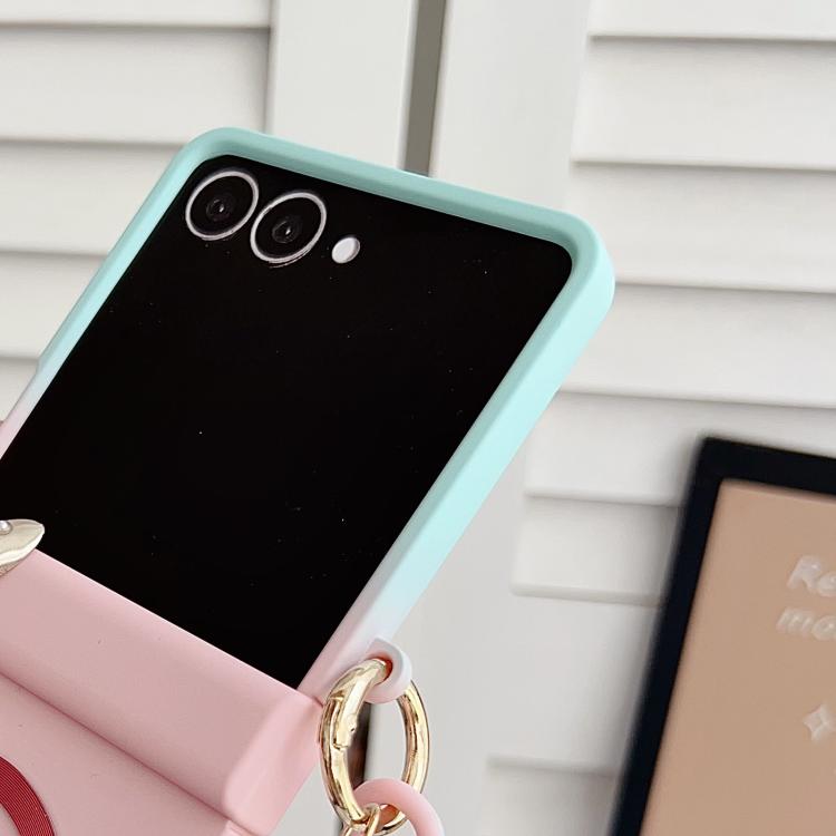 Integrated Hinge Side Buckle MagSafe Skin Feel PC Phone Case with Strap