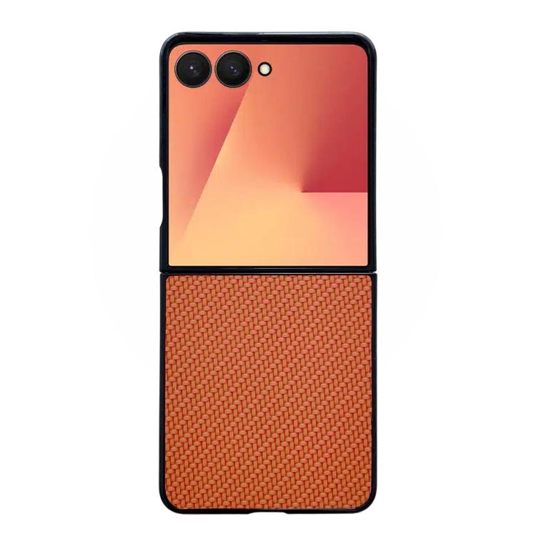 Weave Texture PU Hybrid PC Phone Case