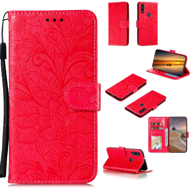 Lace Flower Horizontal Flip Leather Case with Holder & Card Slots & Wallet & Photo Frame, For LG K41S / K51S, For LG K61, For Motorola Moto E (2020) / Moto E7, For Motorola Moto Edge+