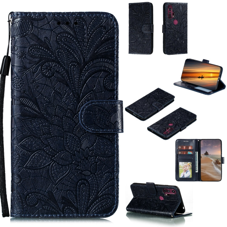 Lace Flower Horizontal Flip Leather Case with Holder & Card Slots & Wallet & Photo Frame, For LG K41S / K51S, For LG K61, For Motorola Moto E (2020) / Moto E7, For Motorola Moto Edge+