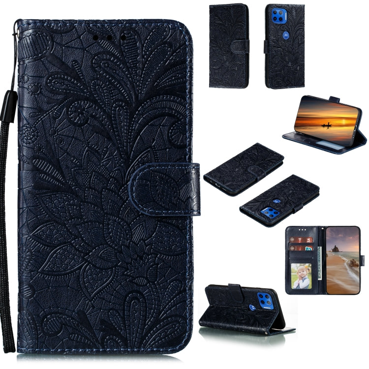 Lace Flower Horizontal Flip Leather Case with Holder & Card Slots & Wallet & Photo Frame, For Motorola Moto G Stylus, For Motorola Moto G5 Plus 5G, For Motorola Moto G Power, For Huawei Enjoy 20