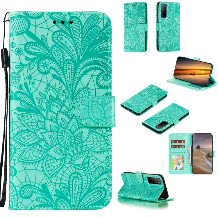 Lace Flower Horizontal Flip Leather Case with Holder & Card Slots & Wallet & Photo Frame, For Huawei Honor 9X Lite, For Huawei Honor Play 4 / Maimang 9 / Mate 40 Lite, For Google Pixel 5, For Google Pixel 5 XL
