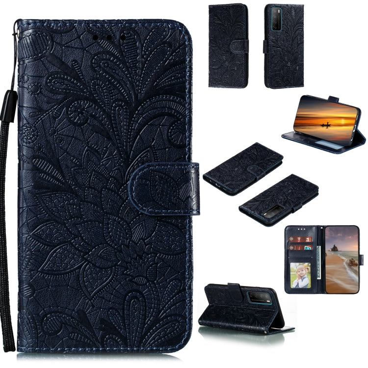 Lace Flower Horizontal Flip Leather Case with Holder & Card Slots & Wallet & Photo Frame, For Huawei Honor 9X Lite, For Huawei Honor Play 4 / Maimang 9 / Mate 40 Lite, For Google Pixel 5, For Google Pixel 5 XL