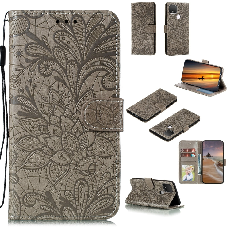 Lace Flower Horizontal Flip Leather Case with Holder & Card Slots & Wallet & Photo Frame, For Huawei Honor 9X Lite, For Huawei Honor Play 4 / Maimang 9 / Mate 40 Lite, For Google Pixel 5, For Google Pixel 5 XL
