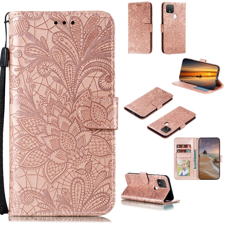 Lace Flower Horizontal Flip Leather Case with Holder & Card Slots & Wallet & Photo Frame, For Huawei Honor 9X Lite, For Huawei Honor Play 4 / Maimang 9 / Mate 40 Lite, For Google Pixel 5, For Google Pixel 5 XL