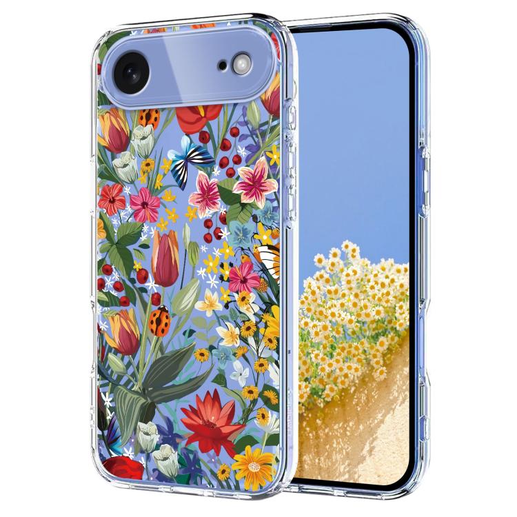 Flower Pattern Painted TPU Phone Case, For iPhone 17 Pro Max, For iPhone 17 Pro, For iPhone 17, For iPhone 17 Air