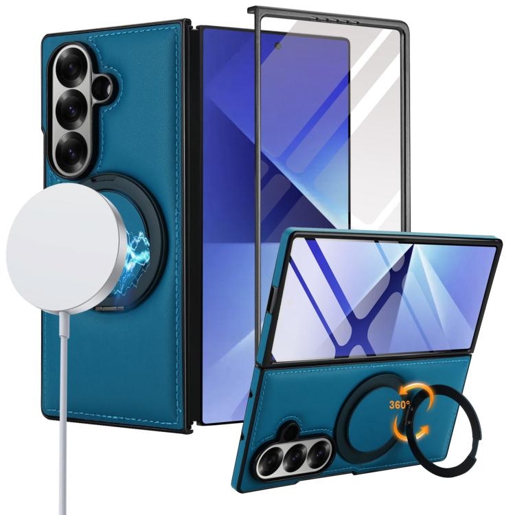 Folding Rotation Holder MagSafe Film Integrated Leather Phone Case