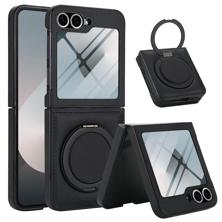 Folding Rotation Holder MagSafe Film Integrated Leather Phone Case