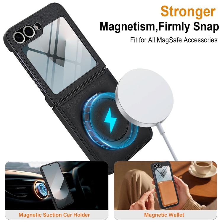 Folding Rotation Holder MagSafe Film Integrated Leather Phone Case