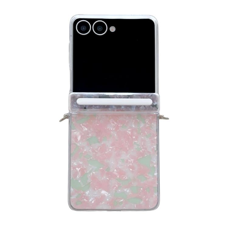 Side Buckle Axis Pearlescent Shell Texture Phone Case