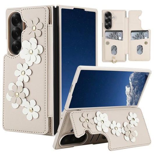 Crossbody Flower Pattern Leather Phone Case