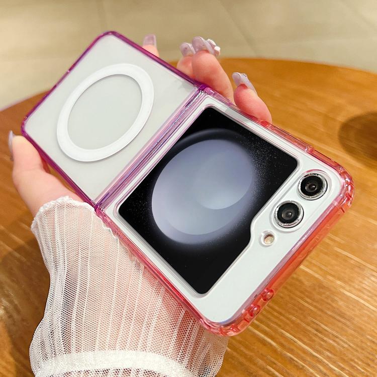 Contrast Color Gradient Transparent MagSafe Phone Case