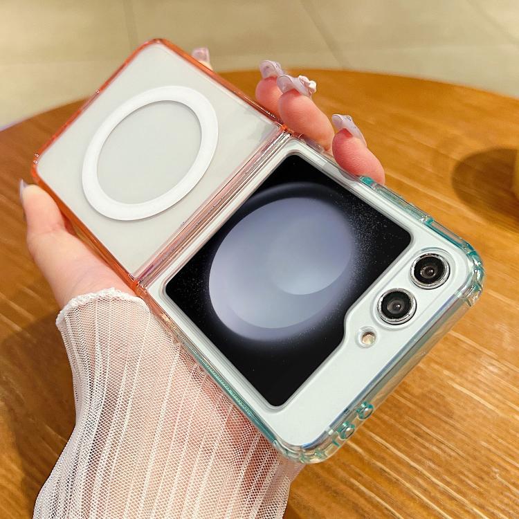 Contrast Color Gradient Transparent MagSafe Phone Case