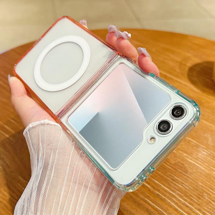 Contrast Color Gradient Transparent MagSafe Phone Case