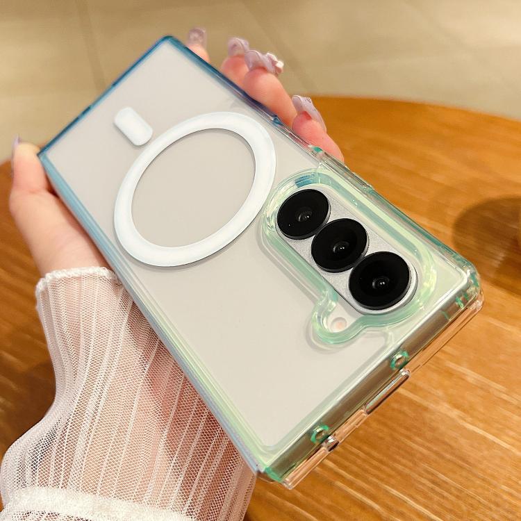 Contrast Color Gradient Transparent MagSafe Phone Case