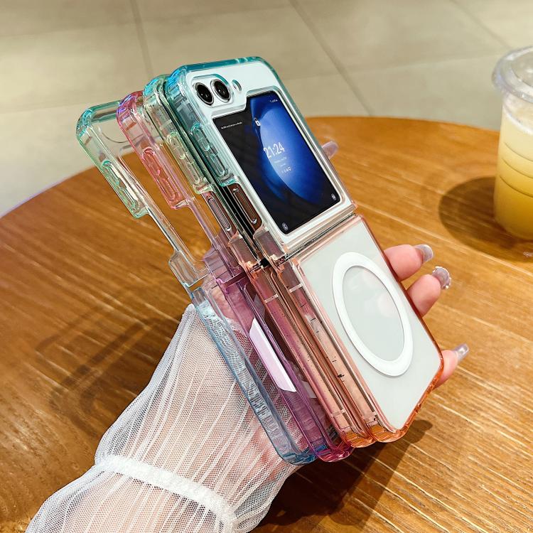 Contrast Color Gradient Transparent MagSafe Phone Case